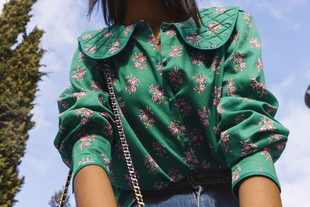 Orage shirt with Indian bouquet print