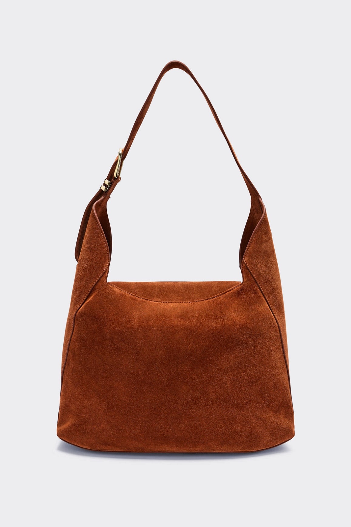 Bag Gala suede of leather brique