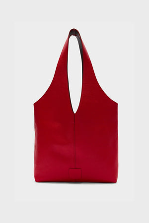 Red maxi grained Sun bag