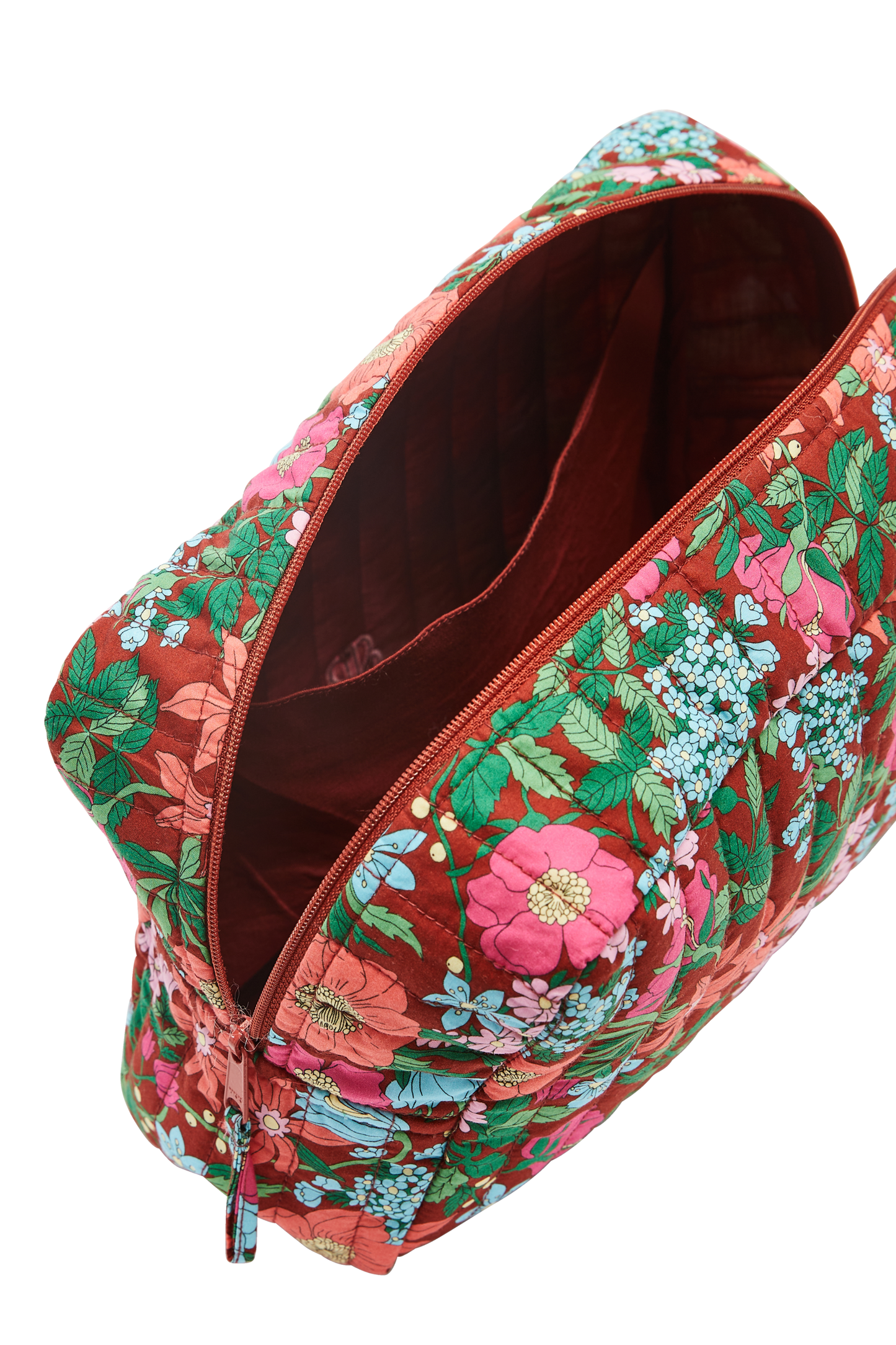 Perla wash bag in pink and burgundy Liberty print
