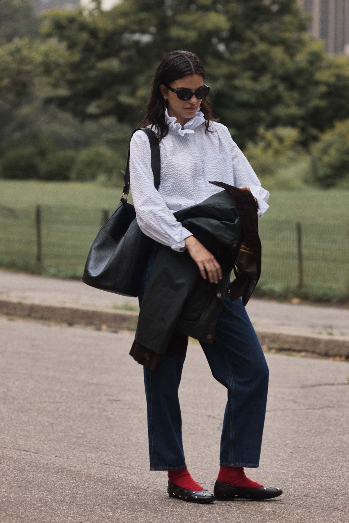 Chemise Léonor rayures bleu ciel et écru Barbour x BP