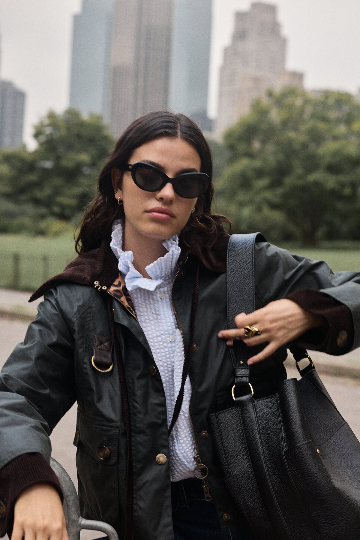 Chemise Léonor rayures bleu ciel et écru Barbour x BP