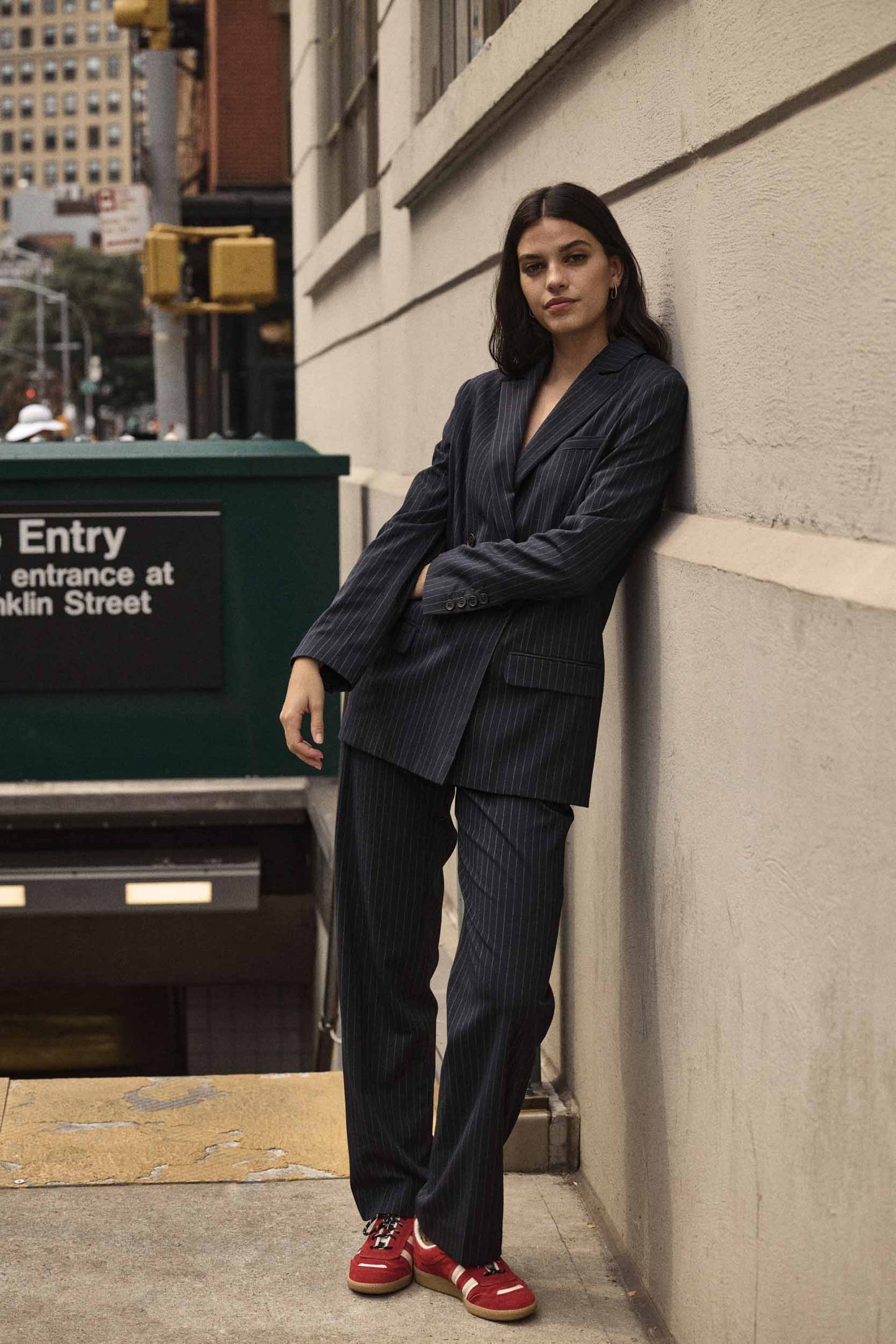 Lenny jacket navy stripes