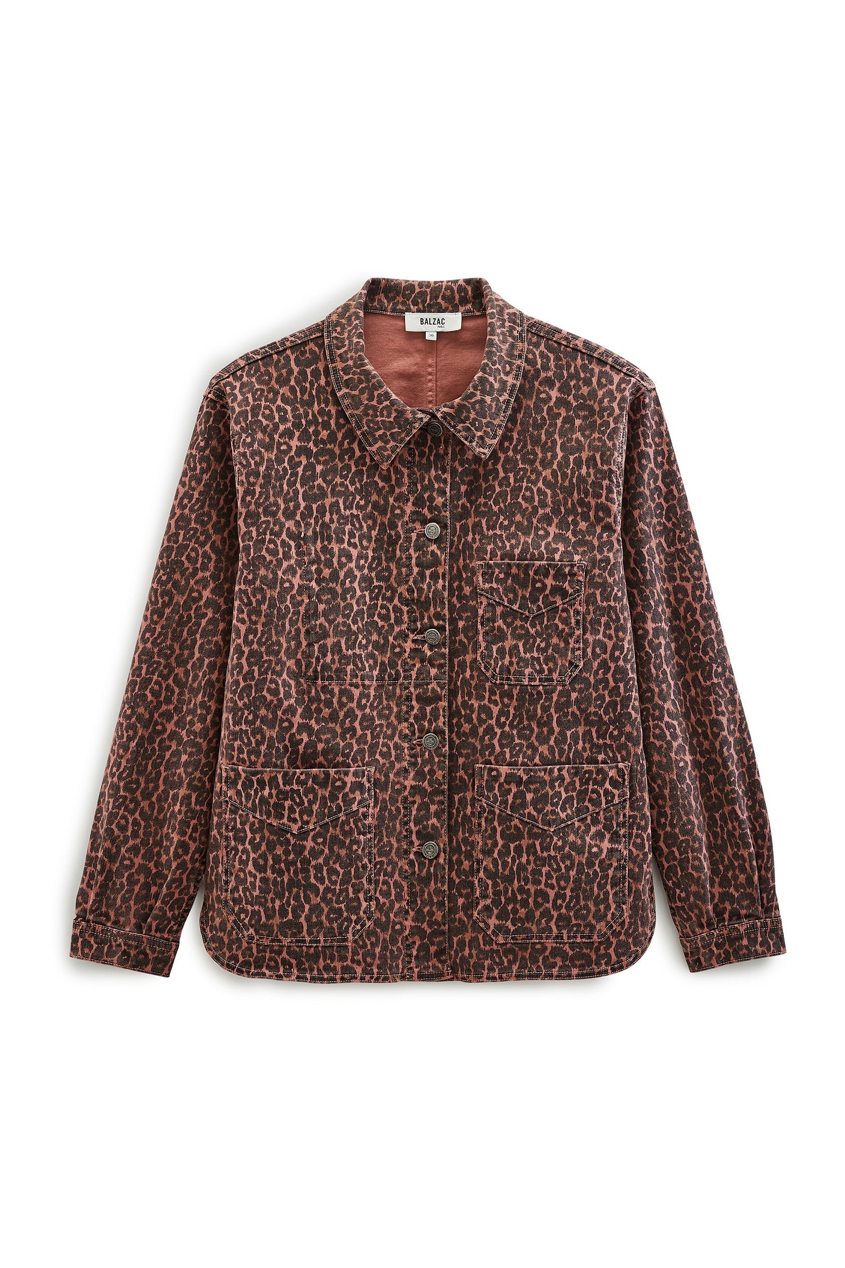 Coffee leopard Marais jacket - Balzac Paris