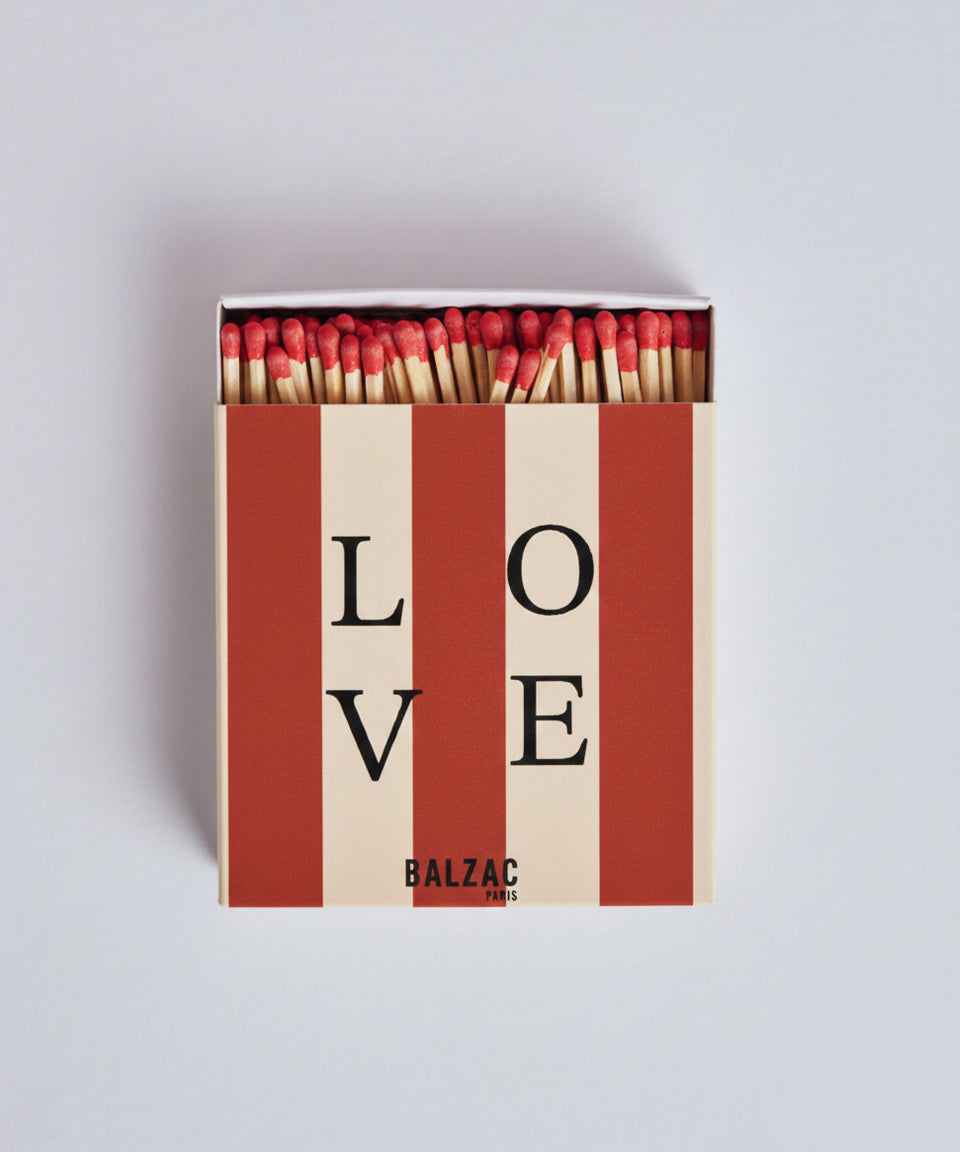 Red striped matchbox