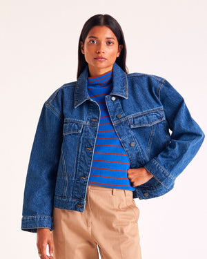Veste Andrea bleu fumé