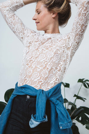 Blouse Appoline brodée écrue