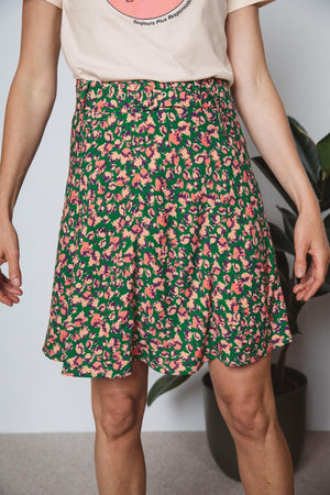 Brush print Alia skirt