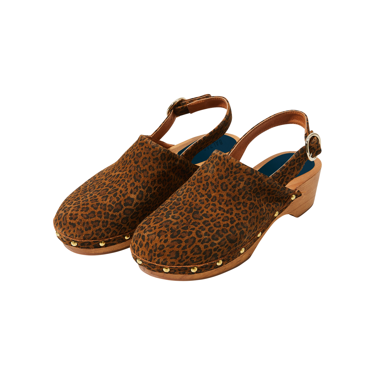 Carnac leopard clogs