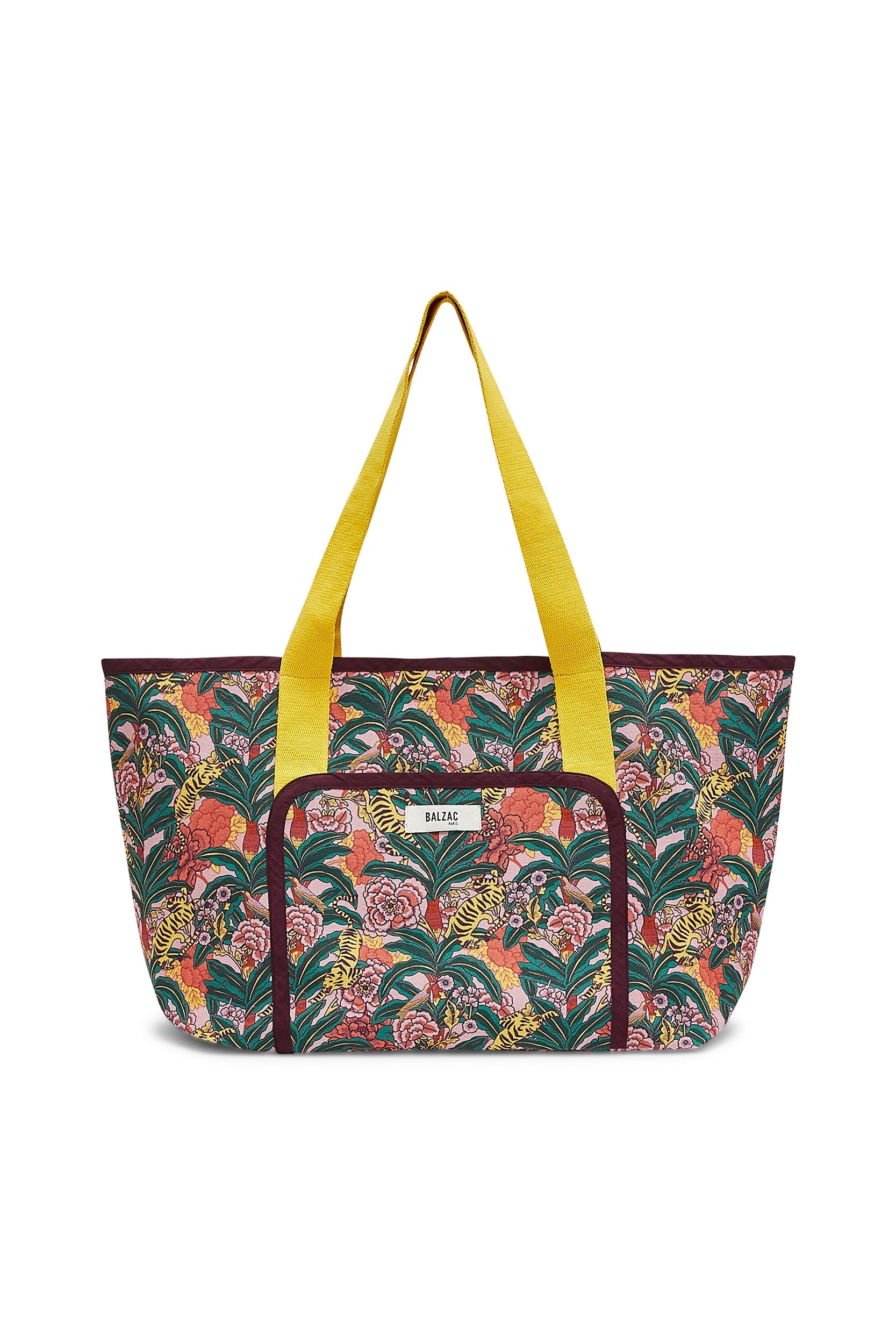 floral tiger print contemporary bag