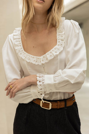 Escale blouse natural white