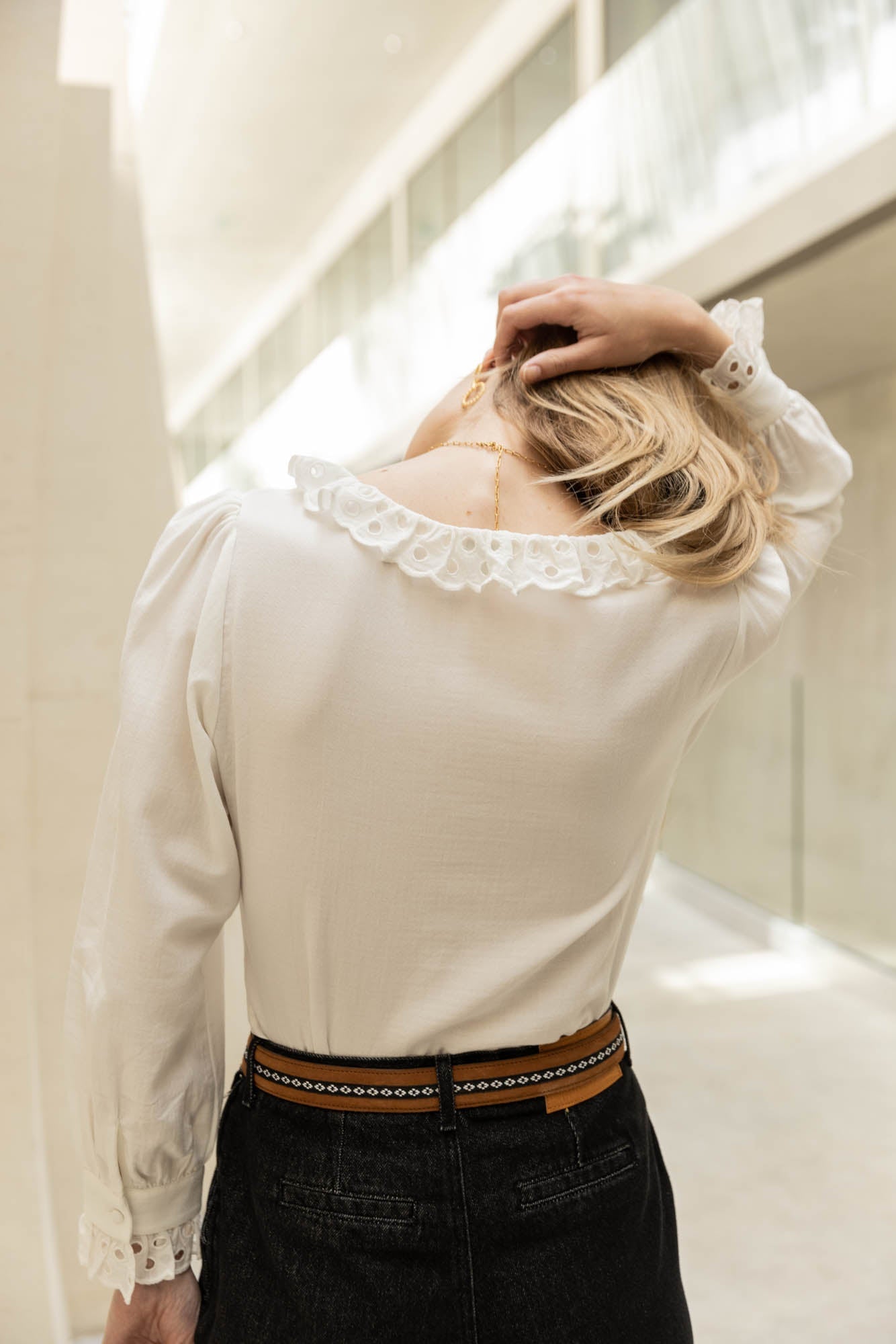 Escale blouse natural white