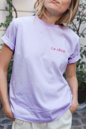 Tshirt Bree Parme En Coton Biologique - Gots Personnalisable