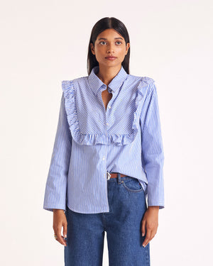 Blouse Cassi rayures bleu