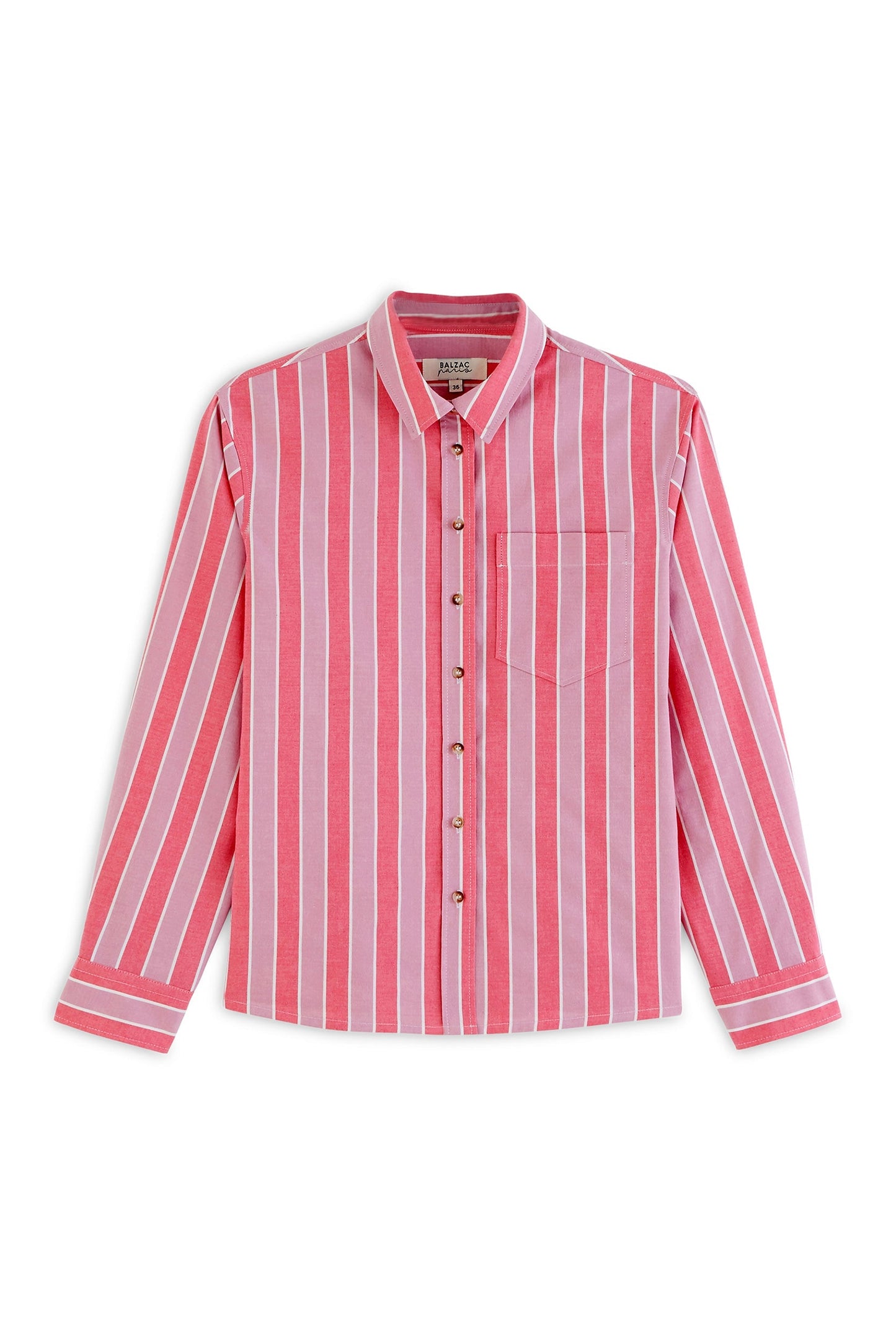 Liberte shirt with pink stripes