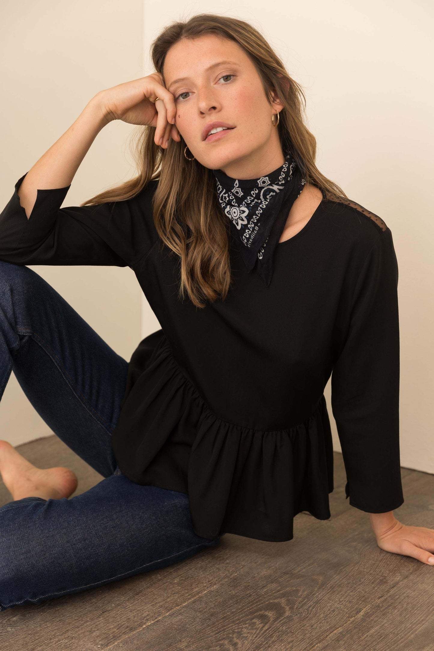 Sofia black blouse