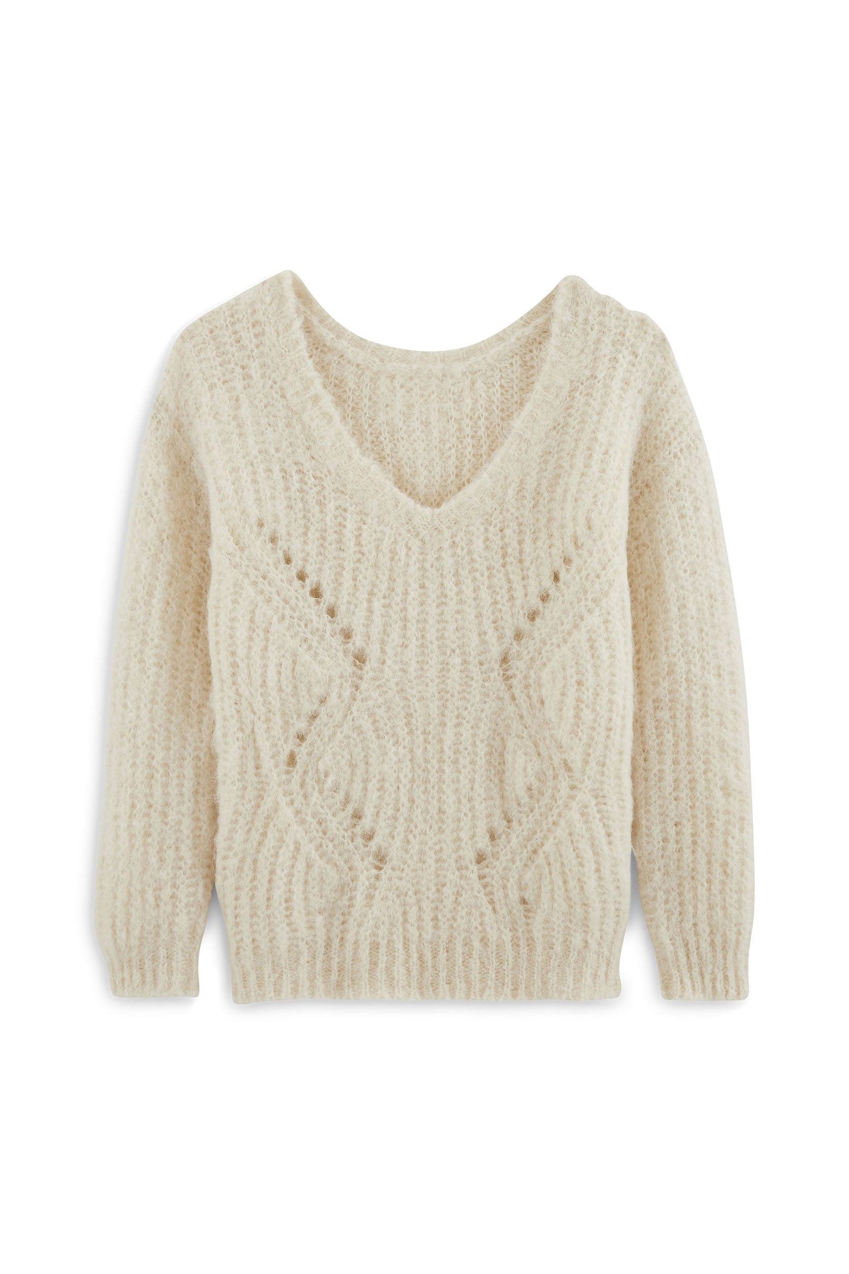 Pull Erinly En Laine Couleur écru/blanc - Taille S (FR36) - Neuf Sans étiquettes - Style Classique