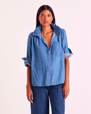 Chemise Léonor bleu midi