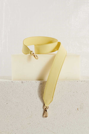 Anse interchangeable sac cuir César jaune pâle