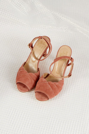 Sandales Maëlle rose make-up