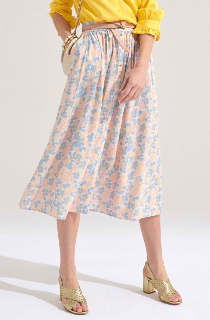 Sally skirt pastel flowers