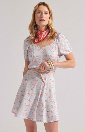 Sky blue Indian Aurélie dress