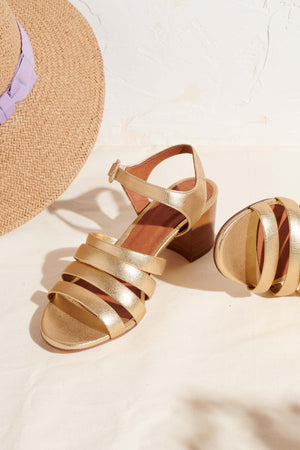 Gold Naurine sandals