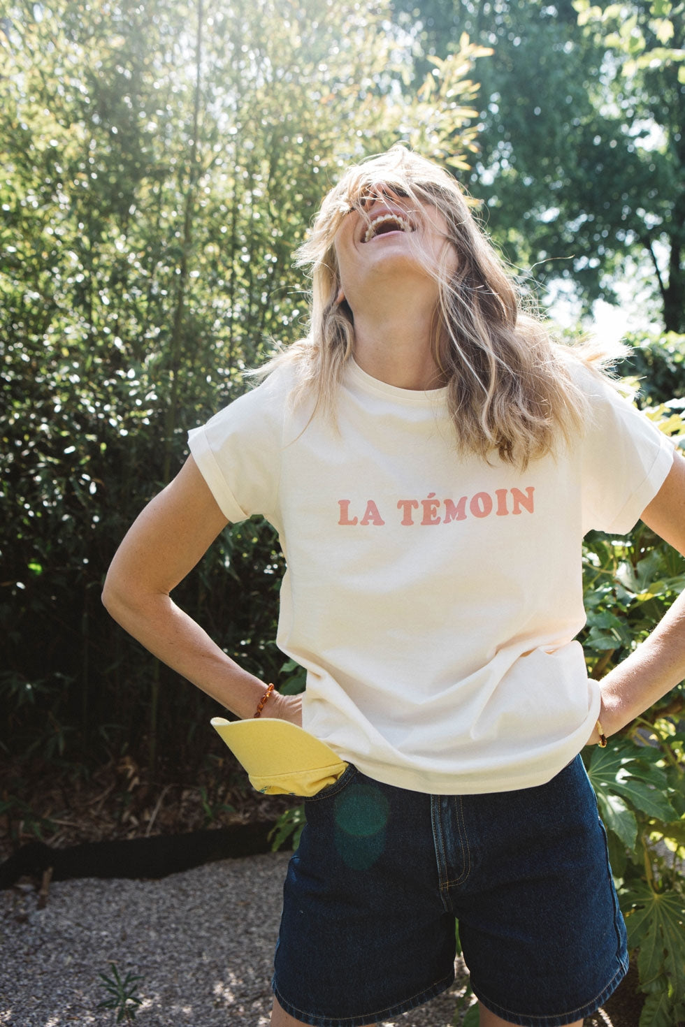 T-shirt La Témoin ecru