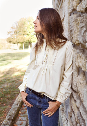 Ecru Carolina blouse