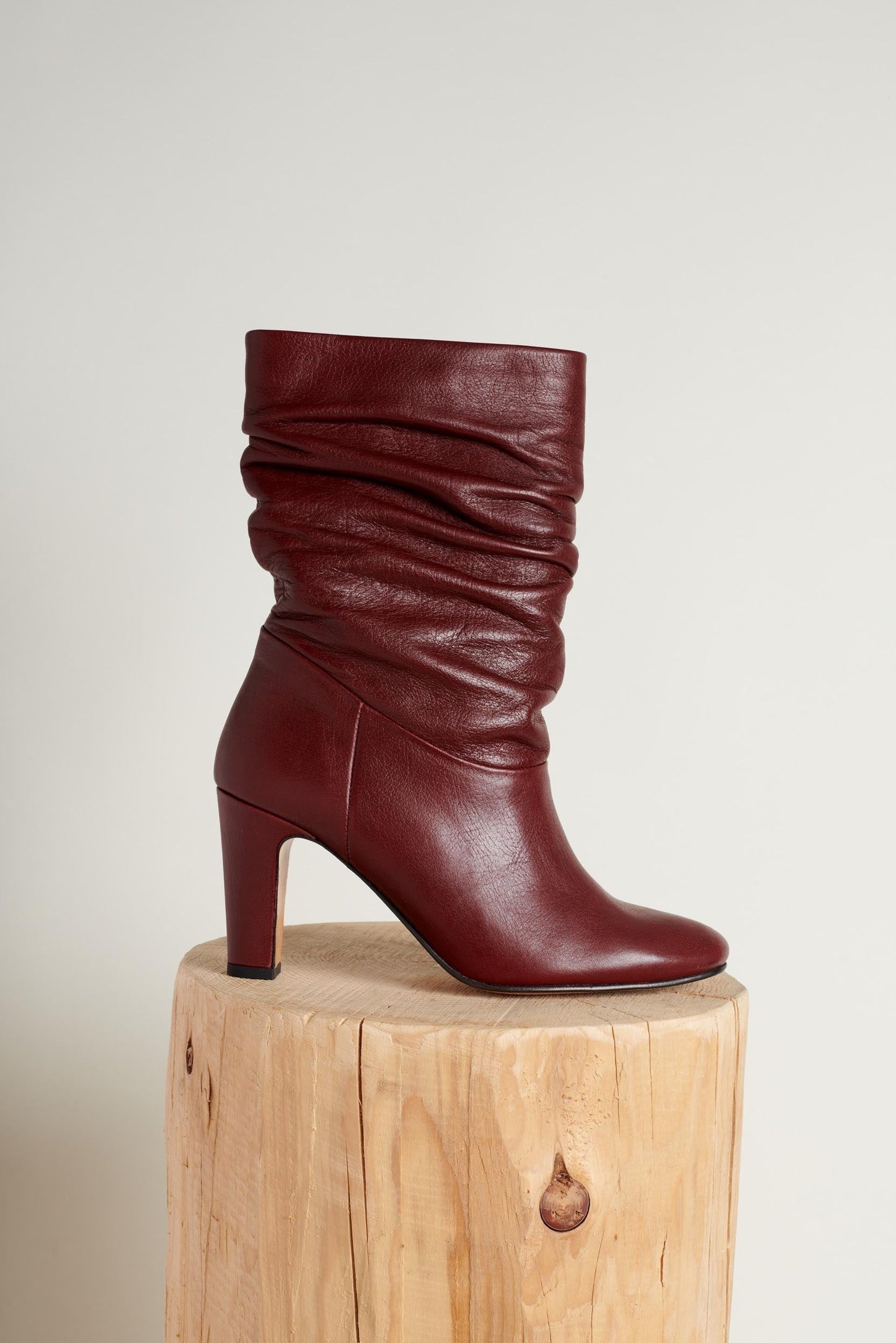 Burgundy Azalea boots