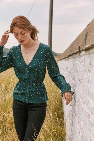 Bottle green Maya shirt