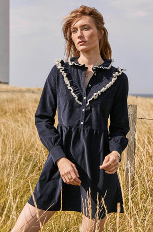 robe zora velours millerais marine