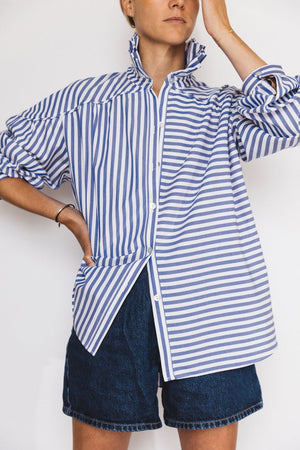 Septante deux white and blue shirt