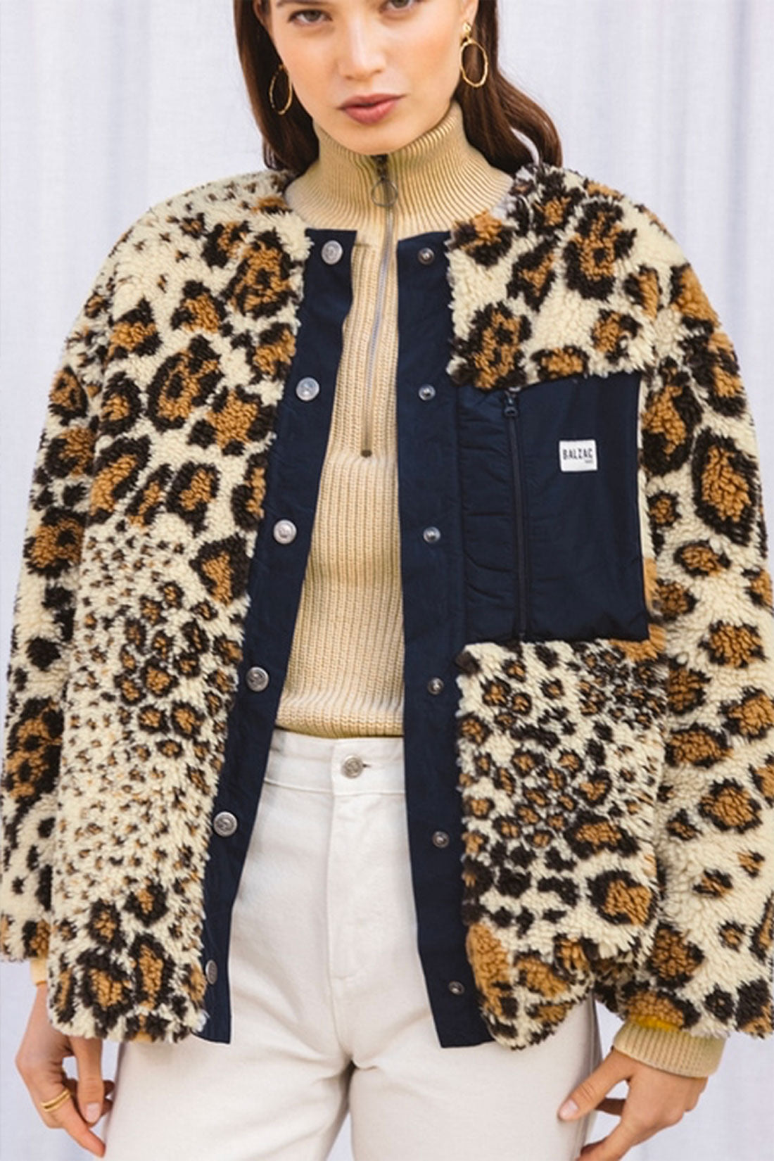 Manteau Iena en laine léopard - L'Atelier des Parisiennes Manteau Iena en laine léopard - L'Atelier des Parisiennes