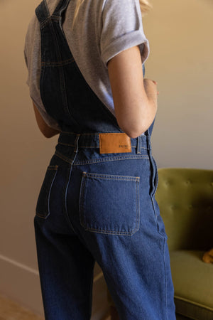 Reda blue midi dungarees