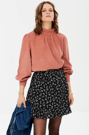 Alexia black skirt with flowers