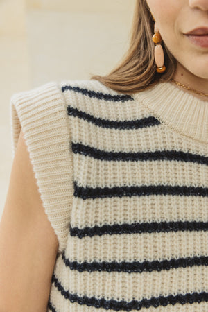 Pull Blason marinière sans manches