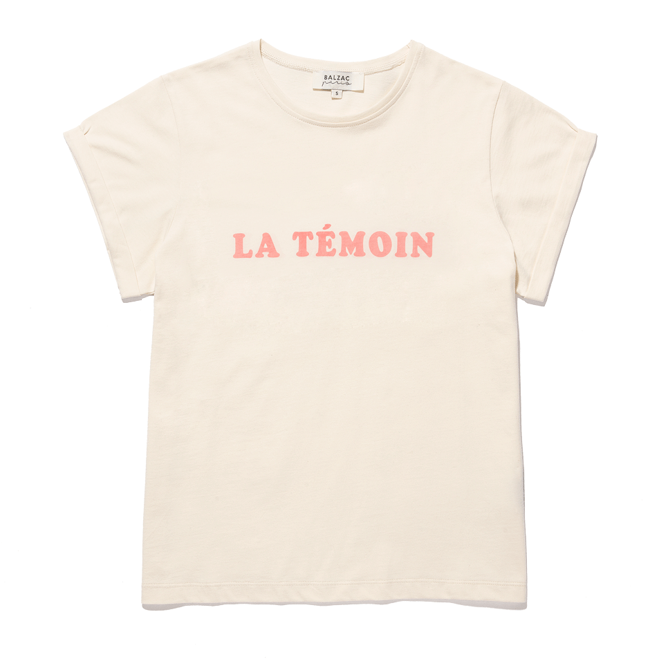 T-shirt La Témoin ecru