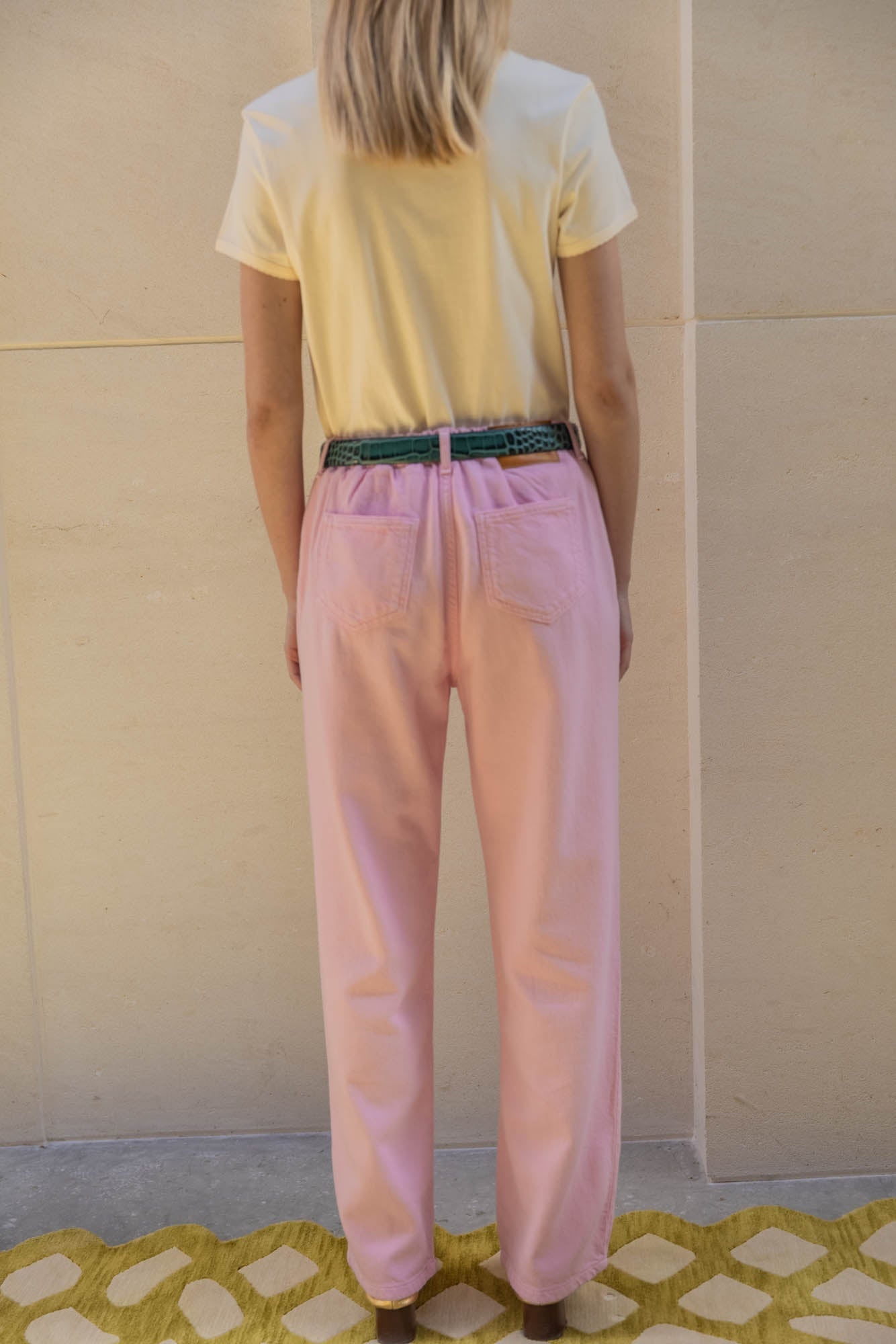 Pink beguin trousers